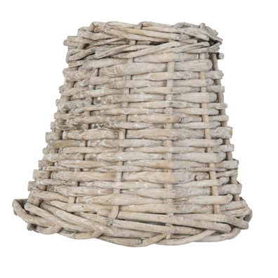 Clayre & Eef Lampenschirm Ø 14x12 cm Braun Rattan Rund