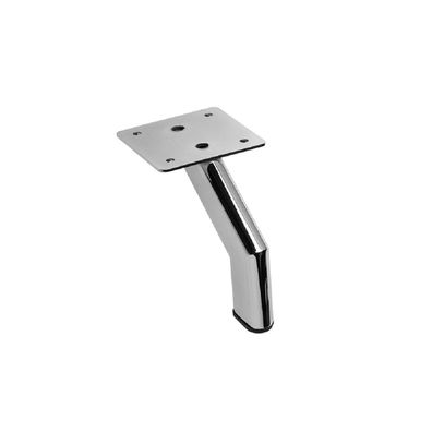 Schrankfuss 117mm Höhe Möbelfuss Chrom glänzend Möbelbein Tischfuss Couchfuss