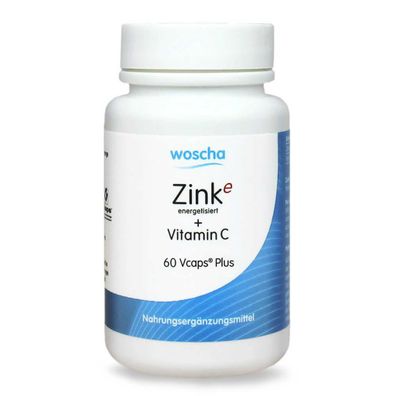 Zink energetisiert + Vitamin C, 60 Kapseln - Podo Medi