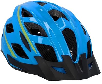 Fischer Fahrradhelm Urban Montis S/M blau gelb Gr. 52-59cm