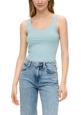 QS by s. Oliver Tanktop mit Rundhalsausschnitt in Mint