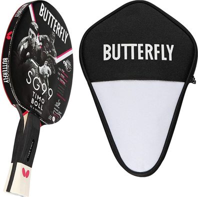 Butterfly 1x Timo Boll SG99 Tischtennisschläger + Tischtennishülle