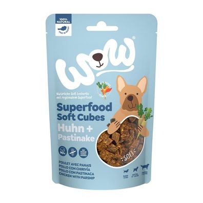 WOW Superfood Soft-Cubes Huhn & Pastinake 12 x 150g (72,17€/kg)