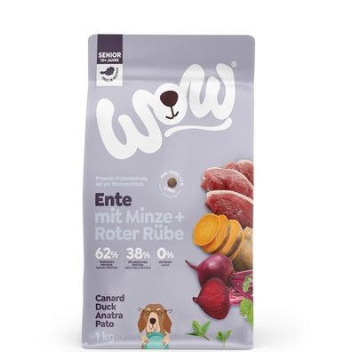 WOW Dog Minis Senior Ente 12 x 1 kg (12,49€/kg)