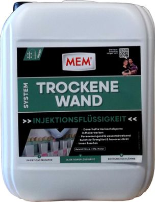 2x 10L MEM Trockene Wand Horizontalsperrschicht