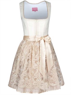 Dirndl Klarissa 50er Länge beige