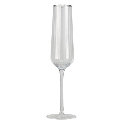 Clayre & Eef Champagnerglas 250 ml Glas (Gr. Ø 7x26 cm / 250 ml)