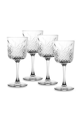 4x Rotweinglas Gin Cocktail Glas „Timeless“ im Kristall-Design