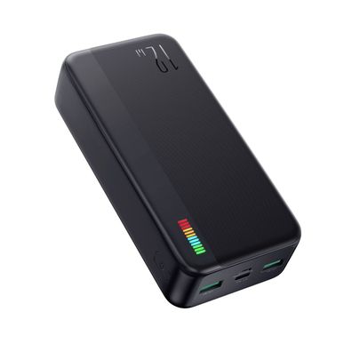 Joyroom Powerbank 30000mAh Dazzling Series 12W zwei USB-Ausgangsports Schwarz