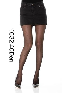 Damen Strumpfhose Muster Optik 40 DEN für Frauen Collant Moda