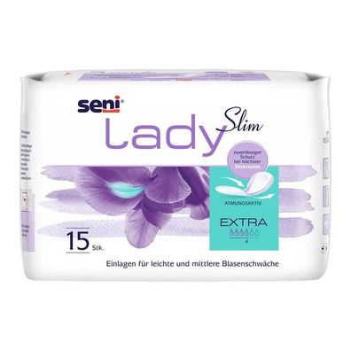 Seni Lady Slim Inkontinenzeinlage extra, 1 Packung = 15 Stück