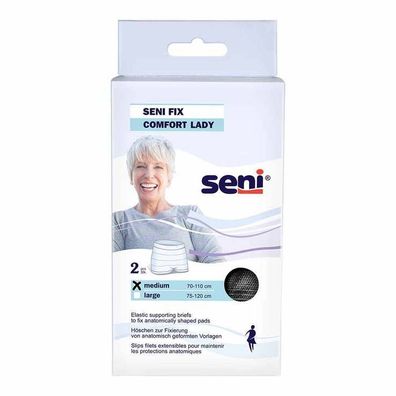 Seni Fix Comfort Lady Fixierhosen, Größe M, schwarz, 1 Packung = 2 Stück