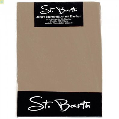 2 x St. Barth Jersey-Spannbetttuch 150x200cn