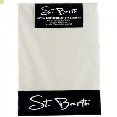 2 x St. Barth Jersey-Spannbetttuch 150x200cm