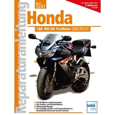 Honda CBR 900 RR FireBlade (2000-2007) SC44/50 Reparaturanleitung Bucheli Verlag