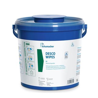 Desco Wipes Vliestuchspender unbefüllt groß 5 Liter 6 Stück