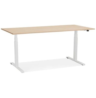 Kokoon Design Schreibtisch Droide Holz Natur und Weiß 160 cm Reinwe