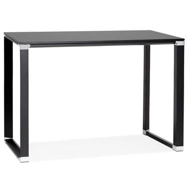 Kokoon Design Schreibtisch / Hochtisch Warner Holz Schwarz 140cm mit Holzplat