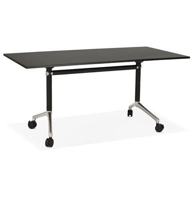 Kokoon Design Schreibtisch Helpe Holz Schwarz 160 cm Schwarz 160 x 80 cm