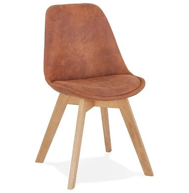 Kokoon Design Stuhl Some Braun und Natur Naturbelassen Braun