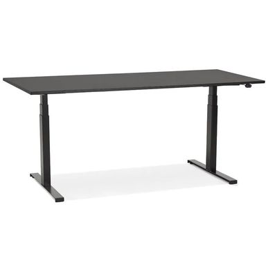 Kokoon Design Schreibtisch Droide Holz Schwarz 160 cm Tiefschwarz S