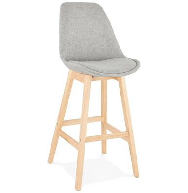 Kokoon Design Barhocker Qoop Grau und Natur Grau Naturbelassen