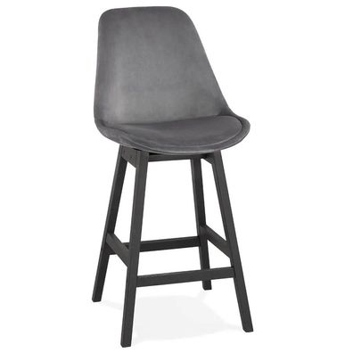 Kokoon Design Barhocker Basil Mini Grau und Schwarz Tiefschwarz Grau