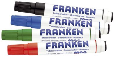 Franken Z1703 KombiMarker MagWrite® - 1 - 3 mm, Rundspitze, 4 Farben sortiert