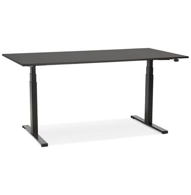 Kokoon Design Schreibtisch Droide Holz Schwarz 140 cm Schwarz Tiefs