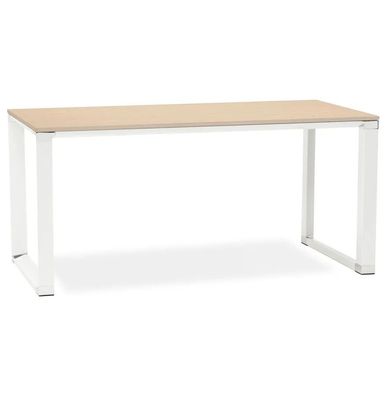 Kokoon Design Schreibtisch Warner Holz Natur / Weiß 160x75x80 cm Wei