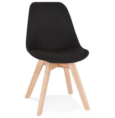 Kokoon Design Stuhl Comfy Schwarz und Natur Schwarz Naturbelassen