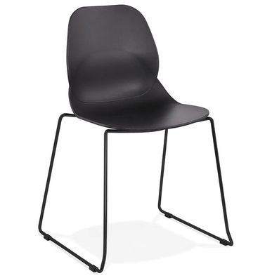 Kokoon Design Stuhl Claudi Schwarz Tiefschwarz Schwarz