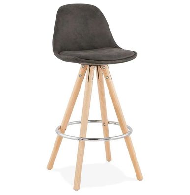 Kokoon Design Barhocker Agouti Mini 65 Dunkelgrau und Natur Dunkelgrau Naturbelassen