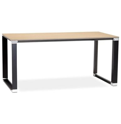 Kokoon Design Schreibtisch Warner Holz Natur / Schwarz 160x75x80 cm