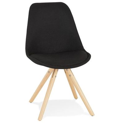 Kokoon Design Stuhl Brasa Schwarz und Natur Naturbelassen Schwarz
