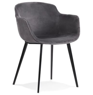 Kokoon Design Sessel Lorel Metall Grau Grau