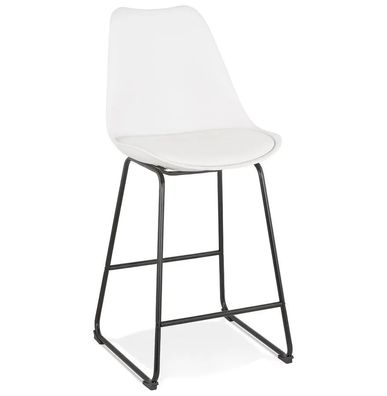 Kokoon Design Barhocker Paul Mini Metall Weiß Weiß