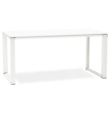 Kokoon Design Schreibtisch Warner Holz Weiß 160x75x80 cm Weiß 160 x 75 x 80 cm