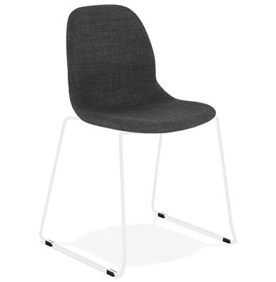 Kokoon Design Stuhl Silento Dunkelgrau und Weiß Dunkelgrau Reinweiß