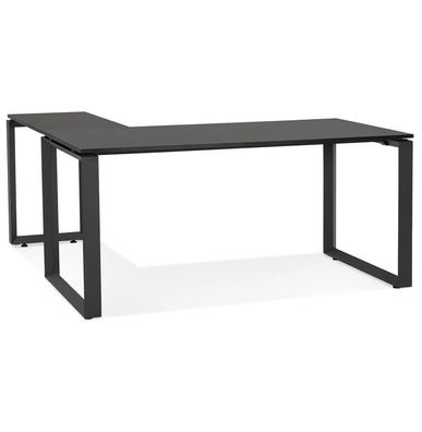 Kokoon Design Schreibtisch Abak Holz Schwarz 170 cm Tiefschwarz Schwar