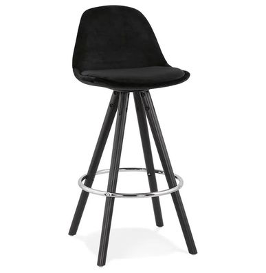 Kokoon Design Barhocker Franky Mini 65 Schwarz Schwarz Tiefschwarz