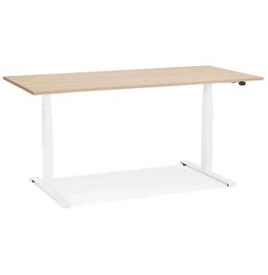 Kokoon Design Schreibtisch Droide Holz Natur und Weiß 140 cm Reinwe