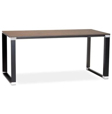 Kokoon Design Schreibtisch Warner Holz Wallnuss / Schwarz 160x75x80