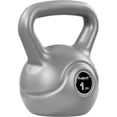 Movit® Kettlebell Kugelhantel Rundgewicht Kugelgewicht Schwunghantel 1 kg