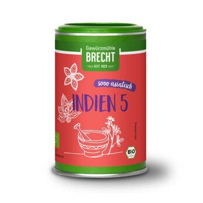 Gewürzmühle Brecht 6x Indien 5 70g