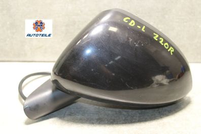 Opel Corsa D Spiegel Außenspiegel Fahrerseite Links Z20R Saphirschwarz 6QAV5