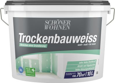 10L Schöner Wohnen Trockenbauweiss matt Weiss