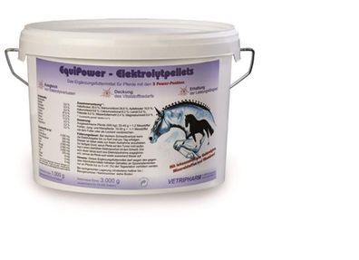 Vetripharm EquiPower Elekrtolyt Pellets 3000g Mineralfutter für Pferde