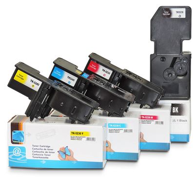 Kompatibel Kyocera TK-5240K, TK-5240C, TK-5240M, TK-5240Y Sparset 4 Toner alle