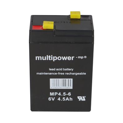 PB Akku Multipower MP4,5-6 für Nellcor Pulsoximeter - 6V 4,5Ah